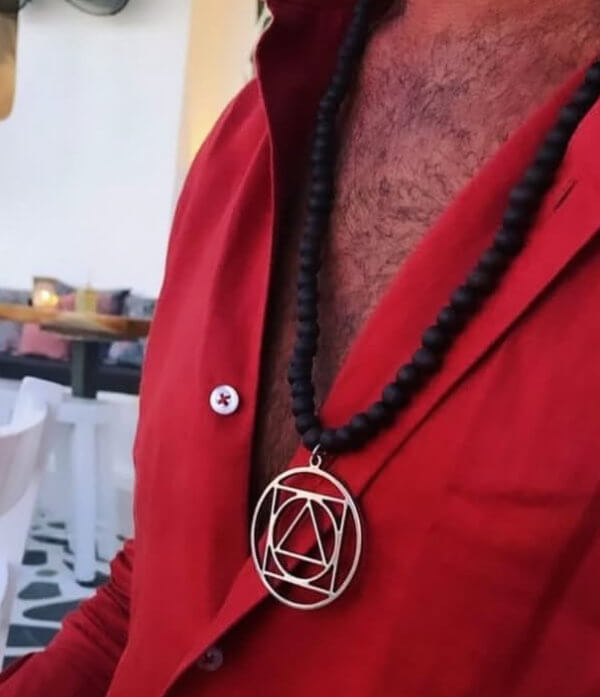 Collier Rakṣā Mala Noir - Taille Large